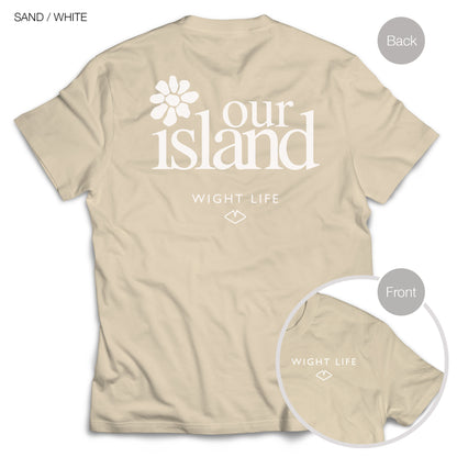 Wight Life T-Shirt - Our Island flower- Unisex Isle of Wight Tee
