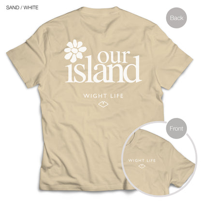 Wight Life T-Shirt - Our Island flower- Unisex Isle of Wight Tee