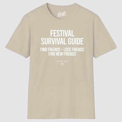 Wight Life T-Shirt - Festival Survival find Friends T Shirt- Unisex Isle of Wight Tee