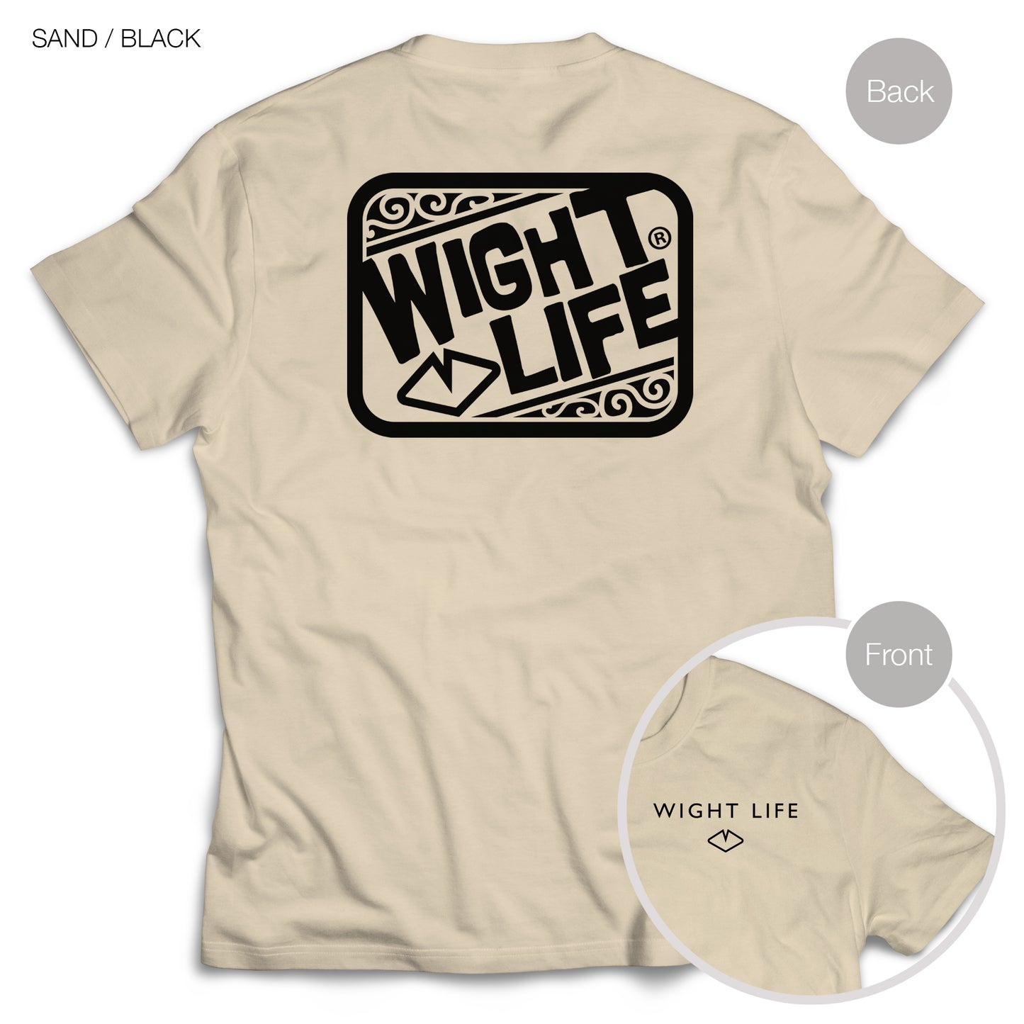 Wight Life T-Shirt - Abstract Surf- Unisex Isle of Wight Tee