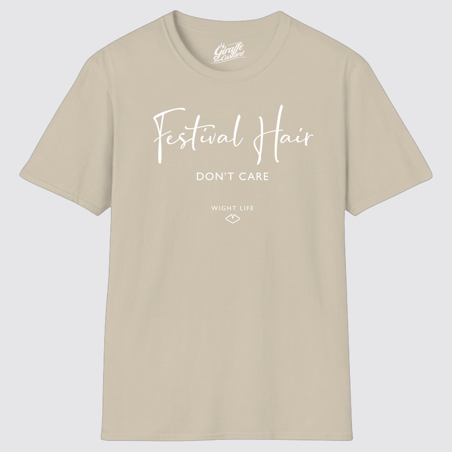 Wight Life T-Shirt - Festival Hair Don't Care - Unisex Isle of Wight Tee