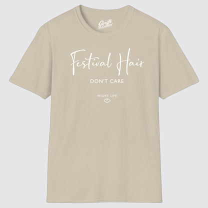 Wight Life T-Shirt - Festival Hair Don't Care - Unisex Isle of Wight Tee