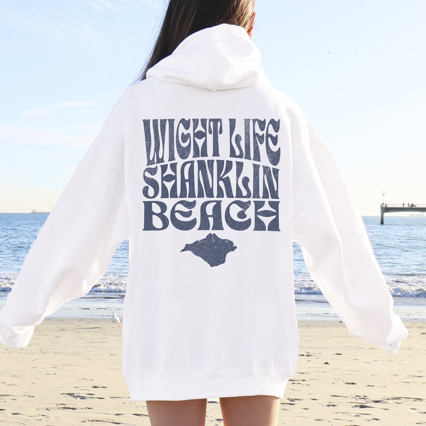 Wight Life Hoodie - Shanklin Beach - WLH07