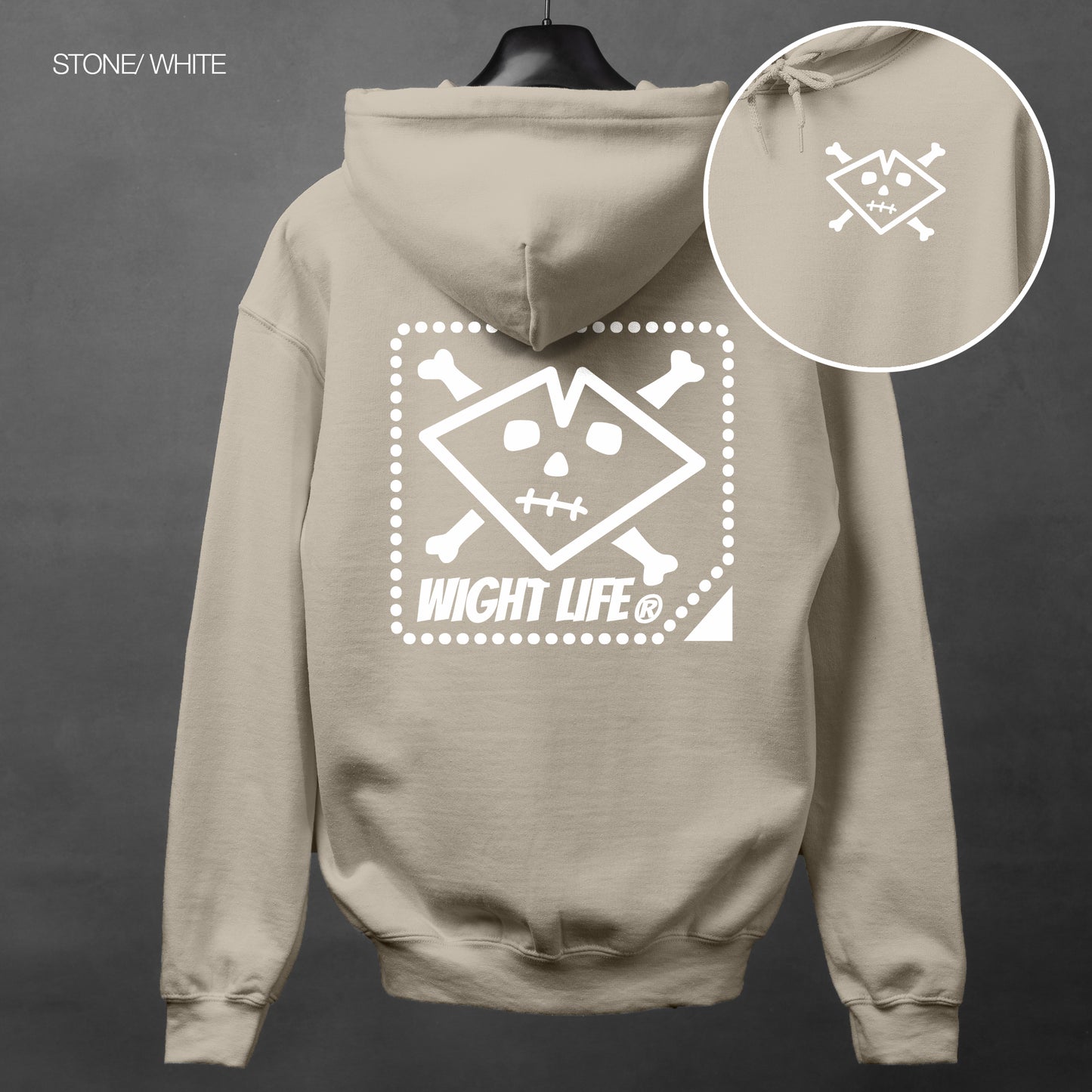 Wight Life Hoodie - Crossbones - Unisex Hoodie