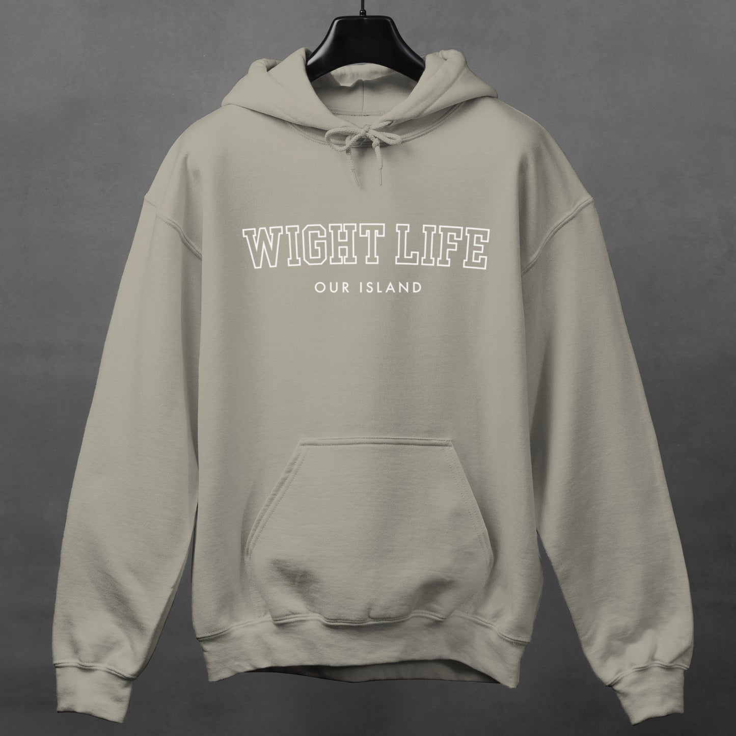 Wight Life Hoodie - College University Style - Isle of Wight Hoodie