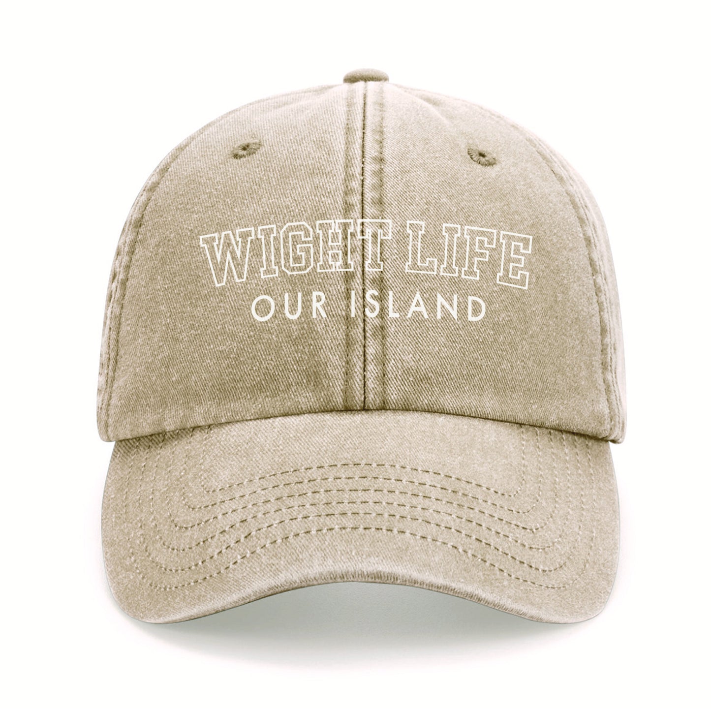 Wight Life Logo College Baseball Cap - Isle of Wight Collection