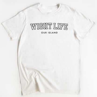 Wight Life T-Shirt - College T Shirt - Unisex Isle of Wight Tee