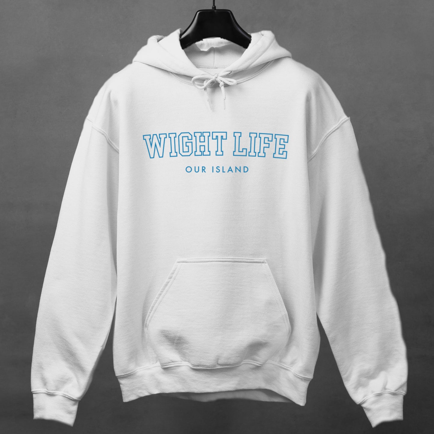 Wight Life Hoodie - College University Style - Isle of Wight Hoodie