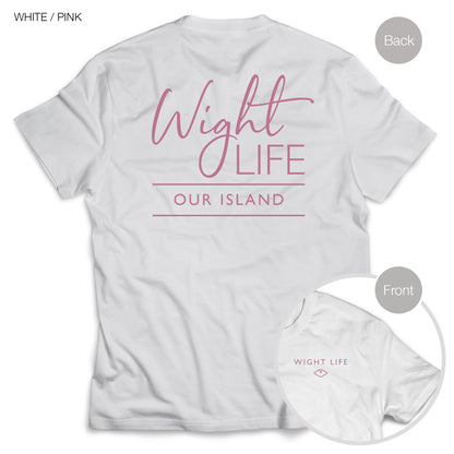 Wight Life T-Shirt - Script Design- Unisex Isle of Wight Tee
