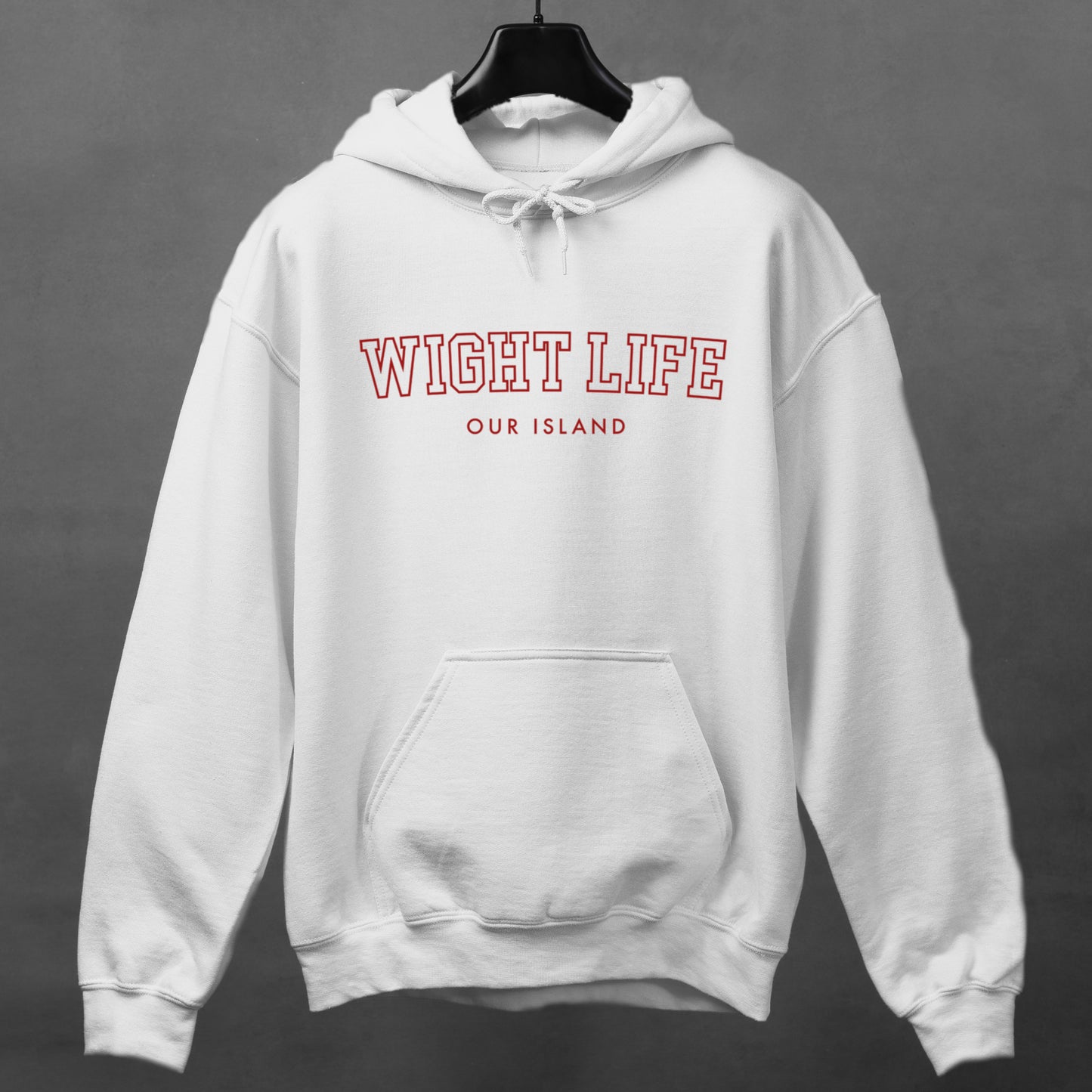 Wight Life Hoodie - College University Style - Isle of Wight Hoodie