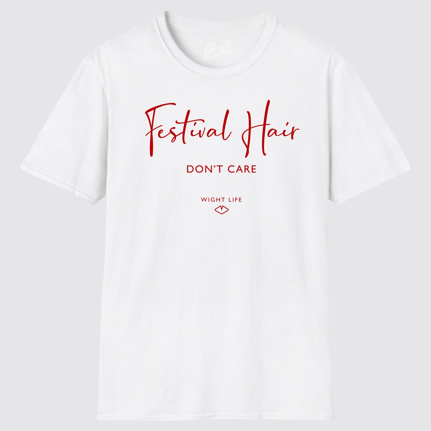 Wight Life T-Shirt - Festival Hair Don't Care - Unisex Isle of Wight Tee