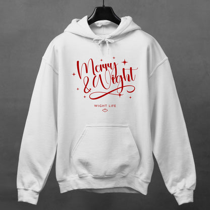 Wight Life Christmas Hoodie - Merry & Wight- Unisex Hoodie