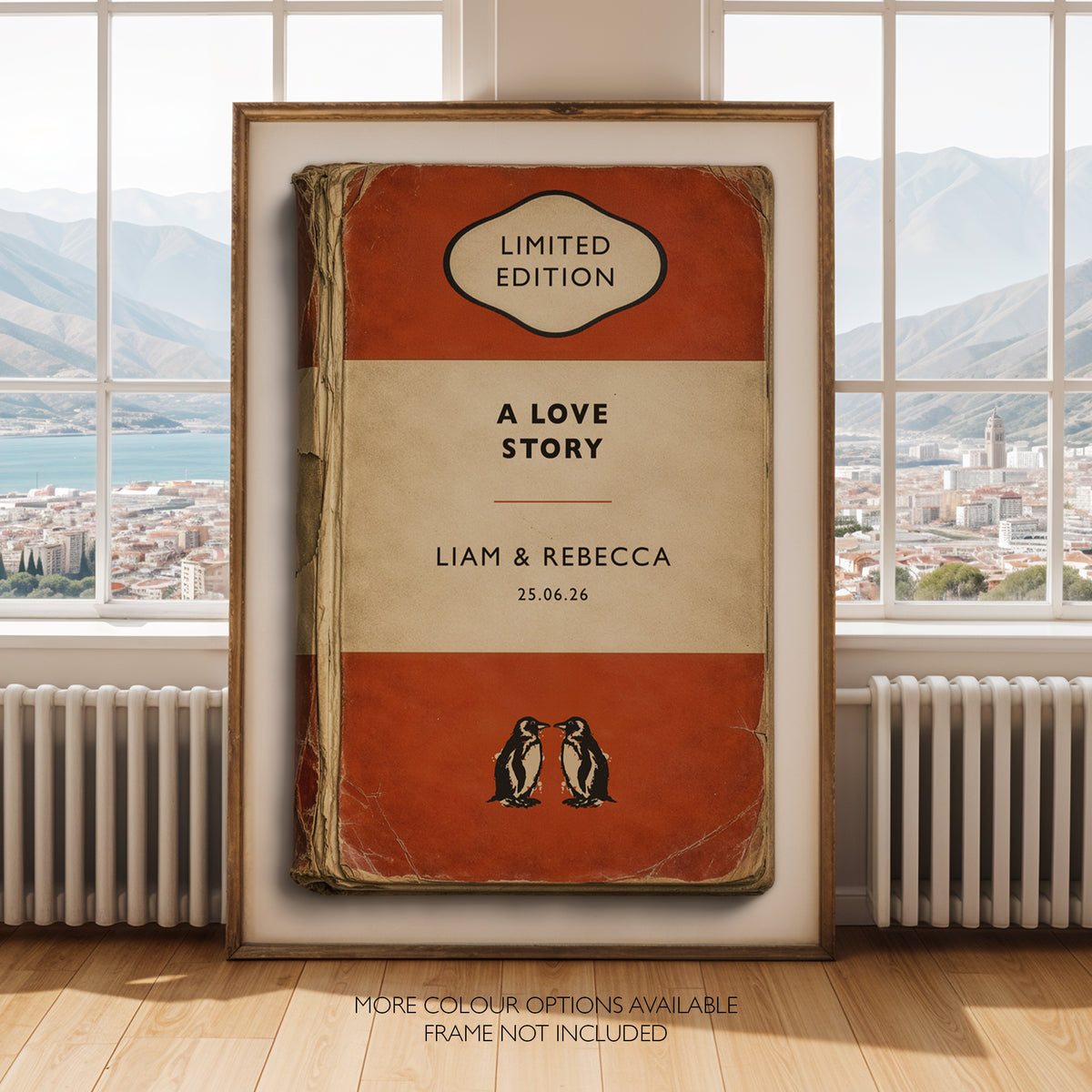 Personalised Love Story Print – Vintage Book Cover Wedding & Anniversary Gift