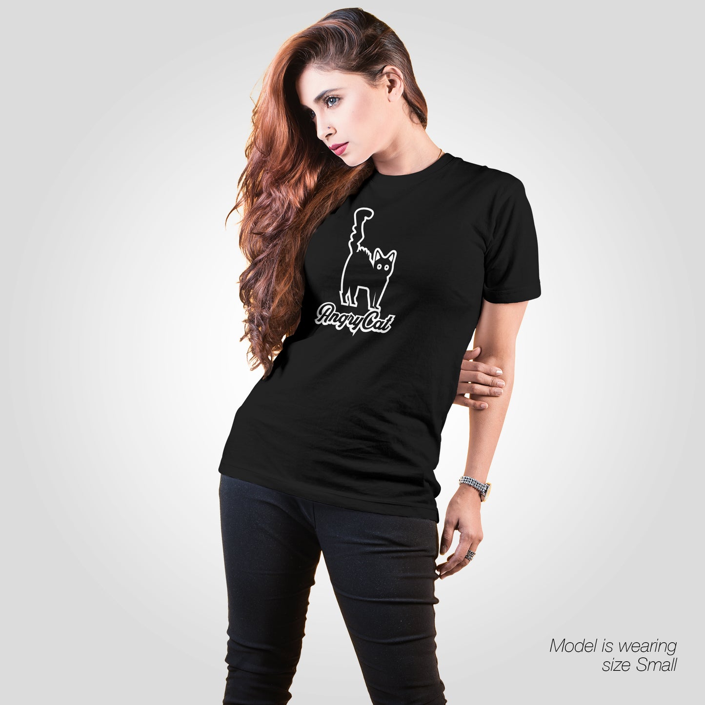 Angry Cat T-Shirt - Funny Slogan T-Shirt - Cat Lover