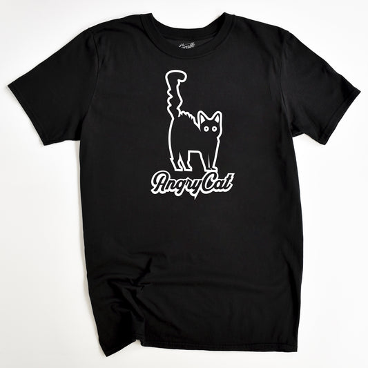 Angry Cat T-Shirt - Funny Slogan T-Shirt - Cat Lover