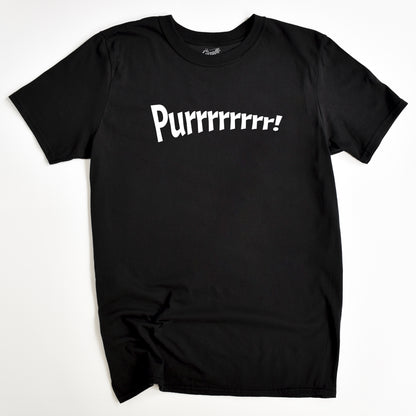 Purrrrrrr! Cat T-Shirt - Funny Slogan T-Shirt - Cat Lover