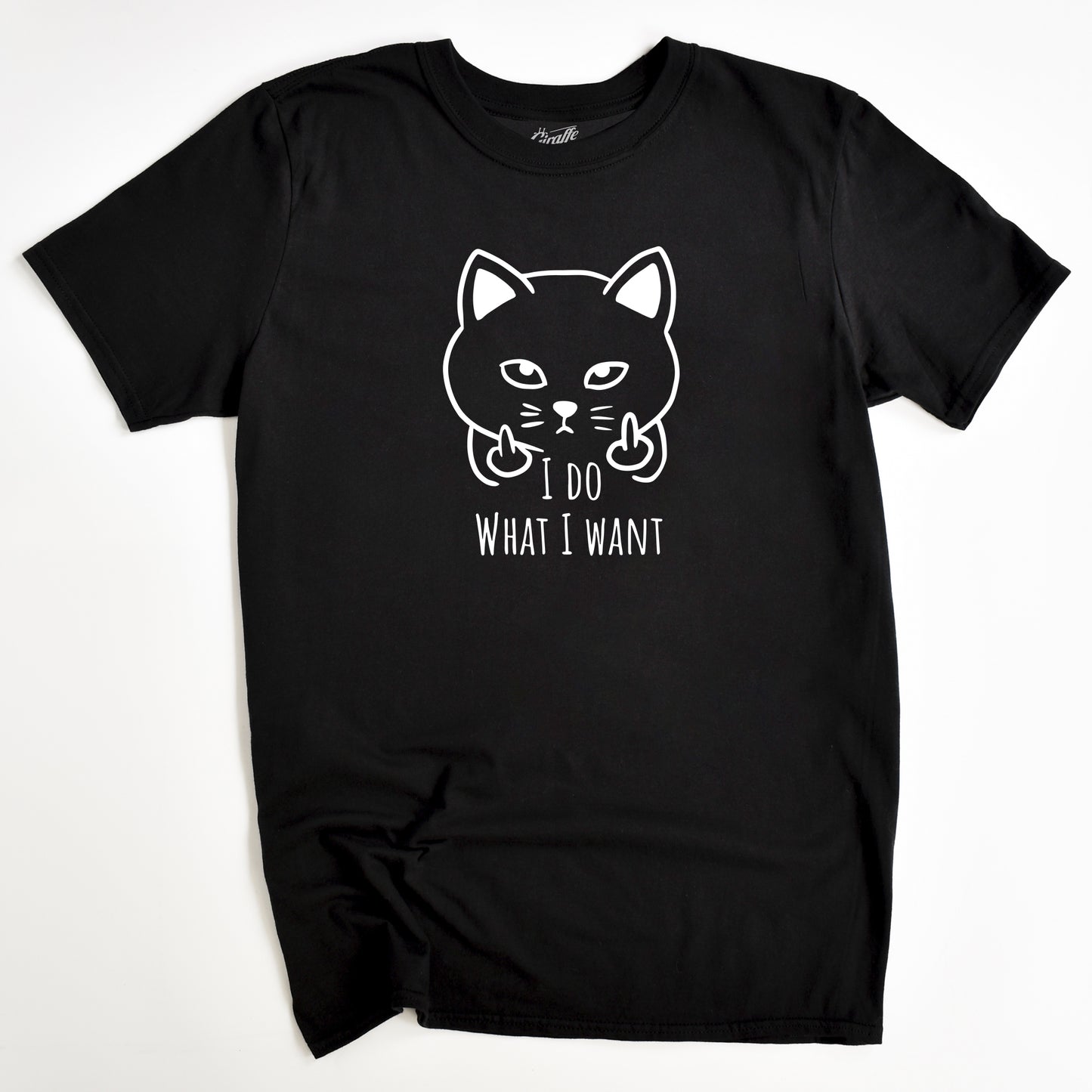 I Do What I Want Cat T-Shirt - Rude Funny Slogan T-Shirt - Cat Lover