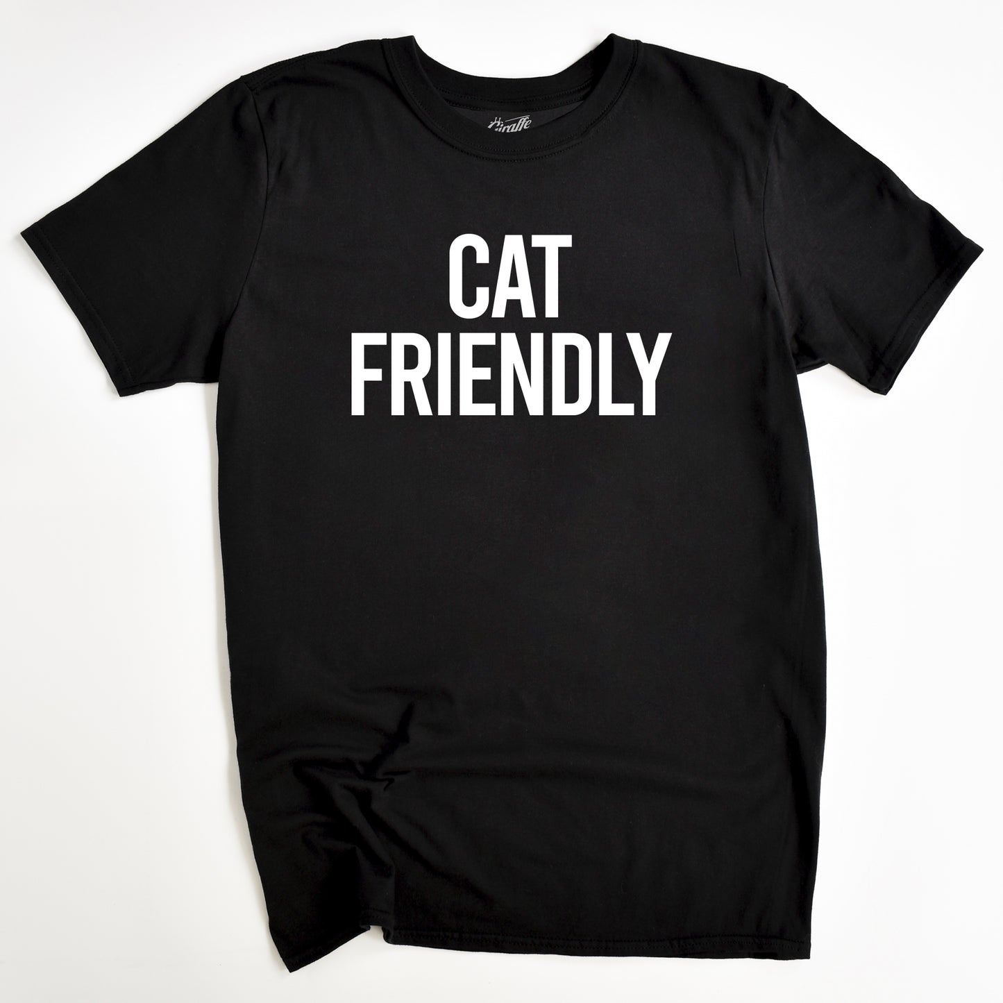 Cat Friendly Cat T-Shirt - Funny Slogan T-Shirt - Cat Lover