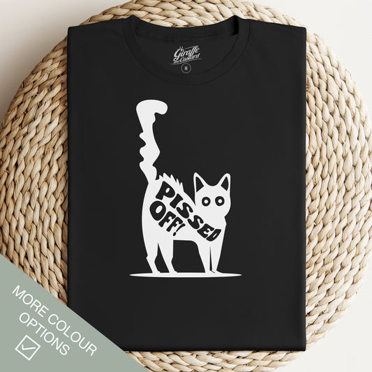 Pissed Off Cat T-Shirt - Funny Slogan T-Shirt - Cat Lover