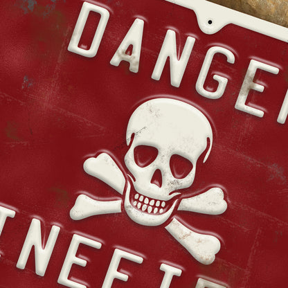 Man Cave Sign - Vintage Minefield World War 2 Signage