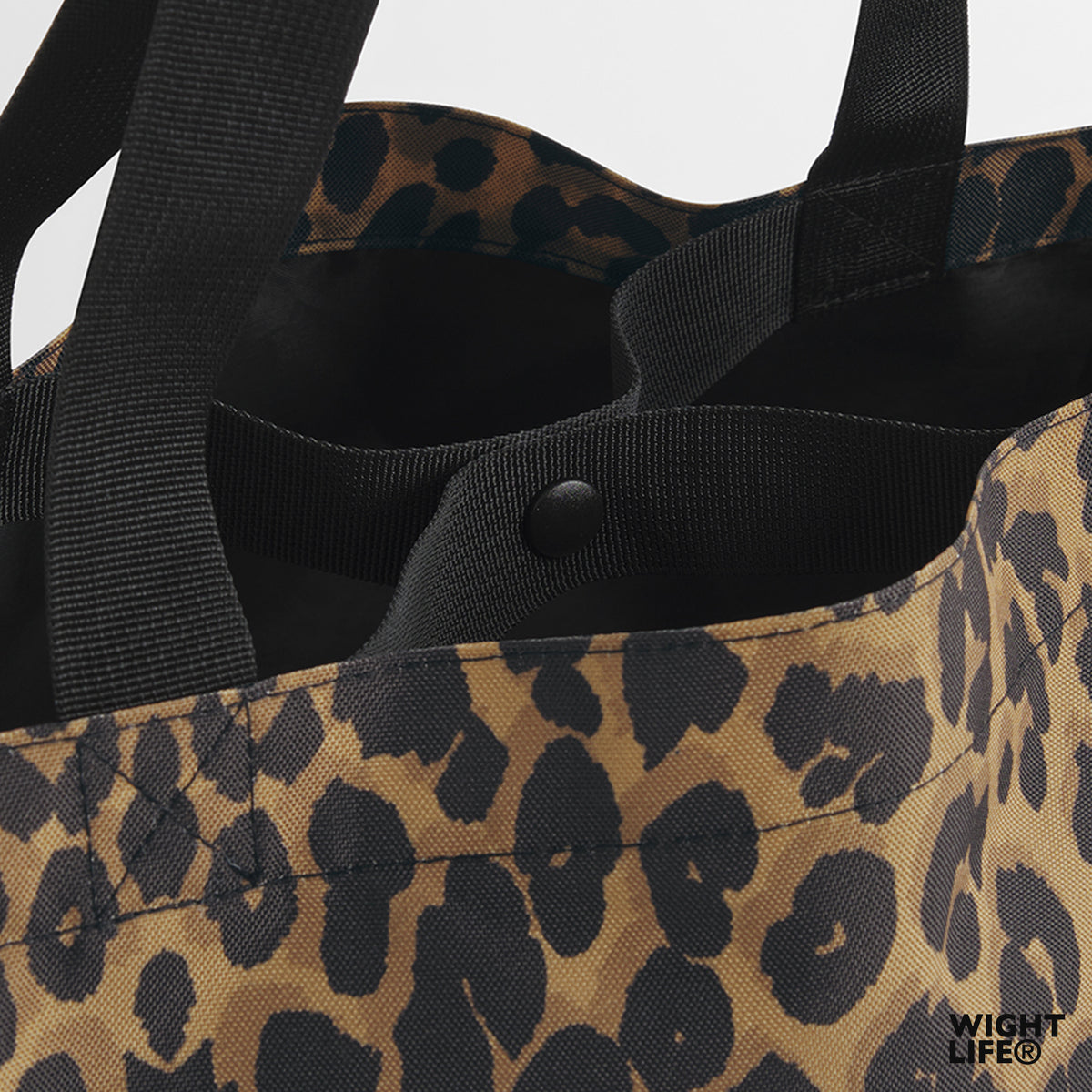Wight Life Leopard Print Large Tote Shopping Bag