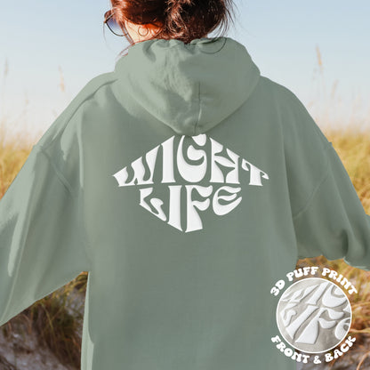 Wight Life Hoodie - PUFF PRINT - Diamond Logo
