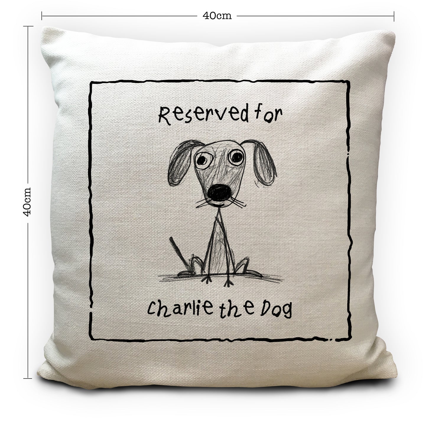 Personalised Dog Cushion Cover, Reserved For Pet Pillow, Custom Dog Name Cushion, Funny Dog Lover Gift, Pet Owner Gift, Dog Mum Dad