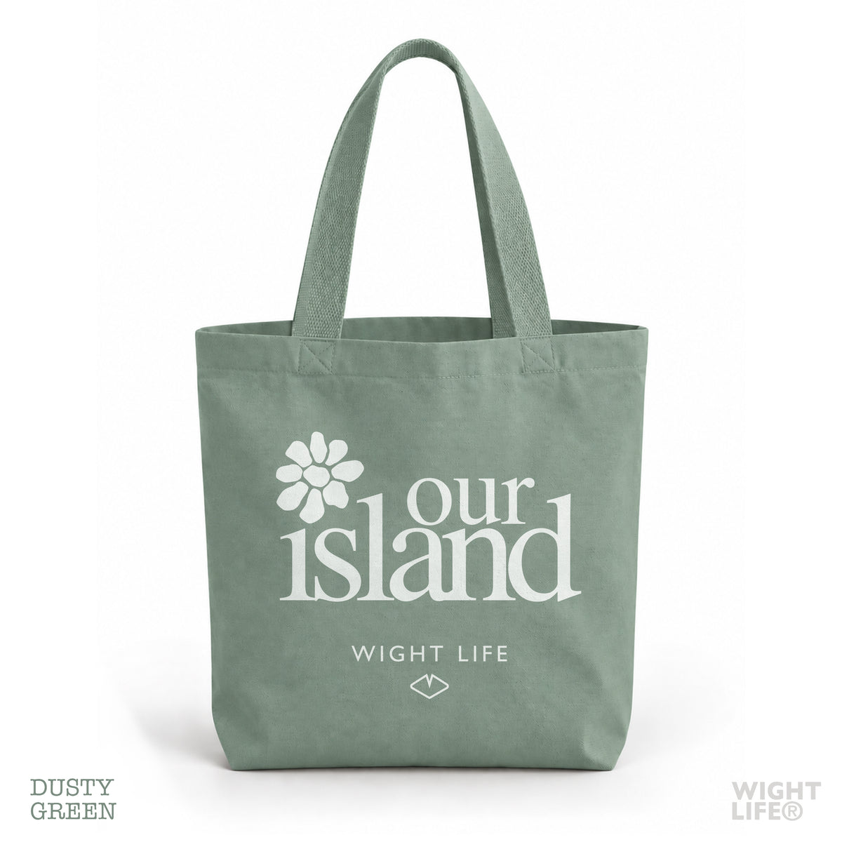 Our Island Heavyweight Canvas Tote Bag | Our Island Flower | Wight Life®