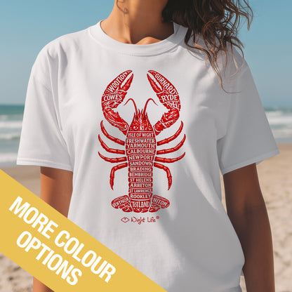 Wight Life T-Shirt - Island Lobster - Unisex Isle of Wight Tee