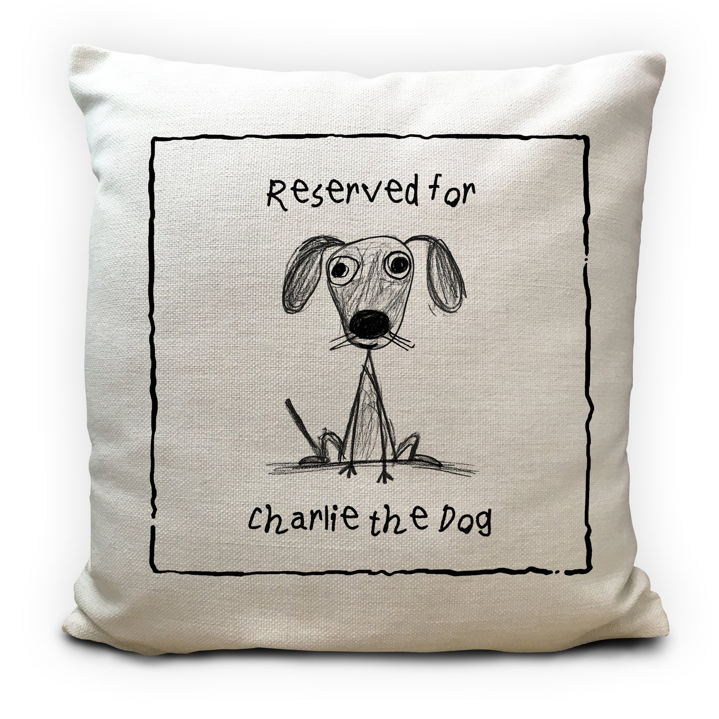 Personalised Dog Cushion Cover, Reserved For Pet Pillow, Custom Dog Name Cushion, Funny Dog Lover Gift, Pet Owner Gift, Dog Mum Dad