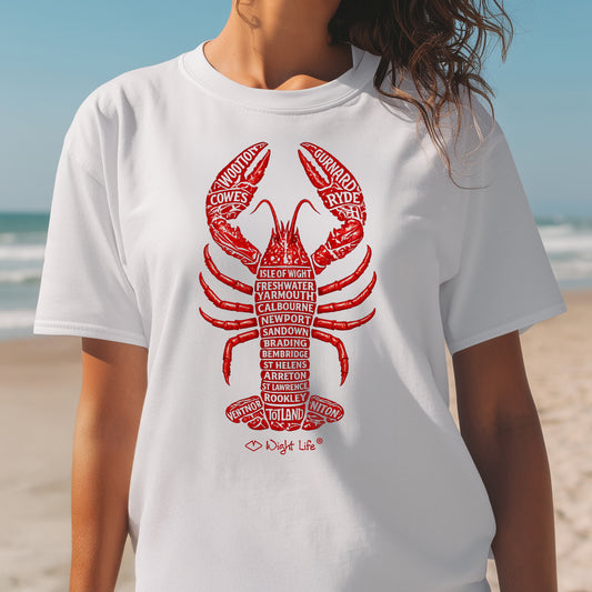 Wight Life T-Shirt - Island Lobster - Unisex Isle of Wight Tee