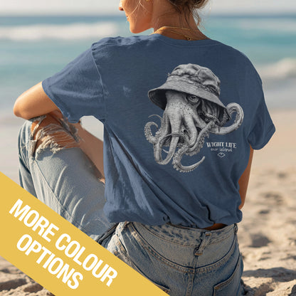 Wight Life T-Shirt - Bucket Hat Octopus- Unisex Isle of Wight Tee