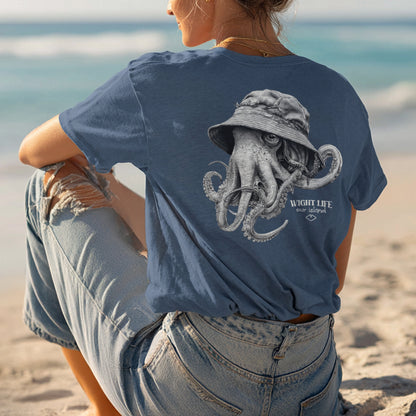 Wight Life T-Shirt - Bucket Hat Octopus- Unisex Isle of Wight Tee