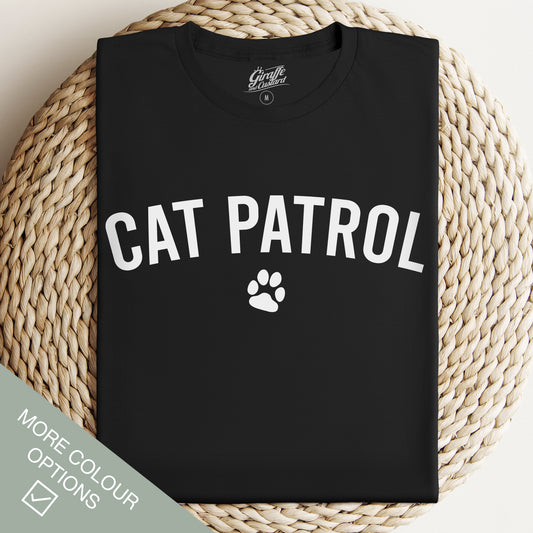 Cat Patrol Cat T-Shirt - Funny Slogan T-Shirt - Cat Lover