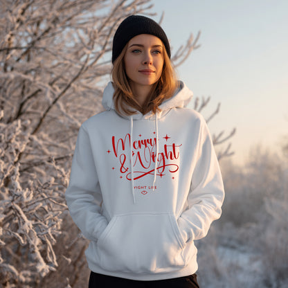 Wight Life Christmas Hoodie - Merry & Wight- Unisex Hoodie