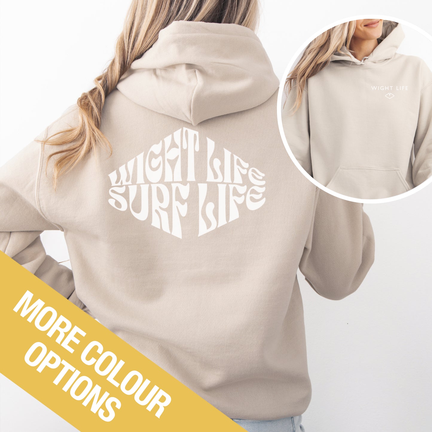 Wight Life Hoodie - Surf Life - Isle of Wight Hoodie
