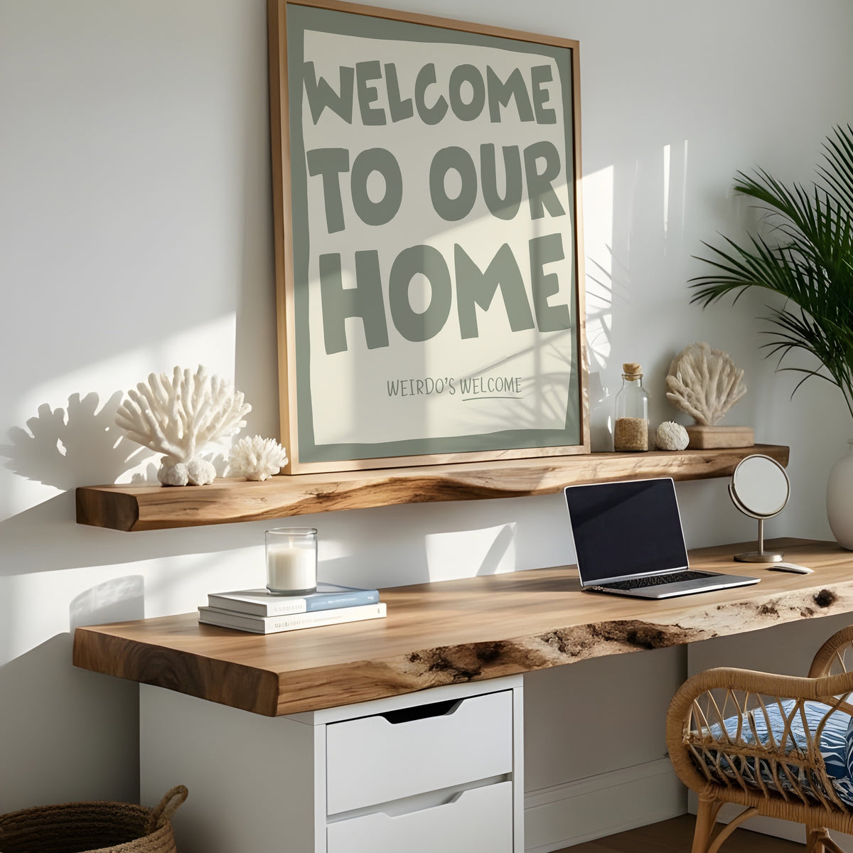Weirdos Welcome Funny Wall Art Print – Quirky Welcome Home Poster