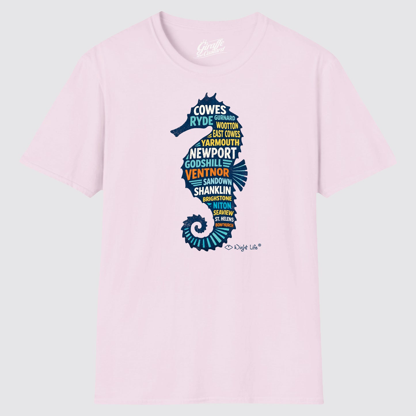 Wight Life T-Shirt - Island Seahorse- Unisex Isle of Wight Tee