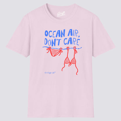 Wight Life T-Shirt - Ocean Air Don't Care - Unisex Isle of Wight Tee