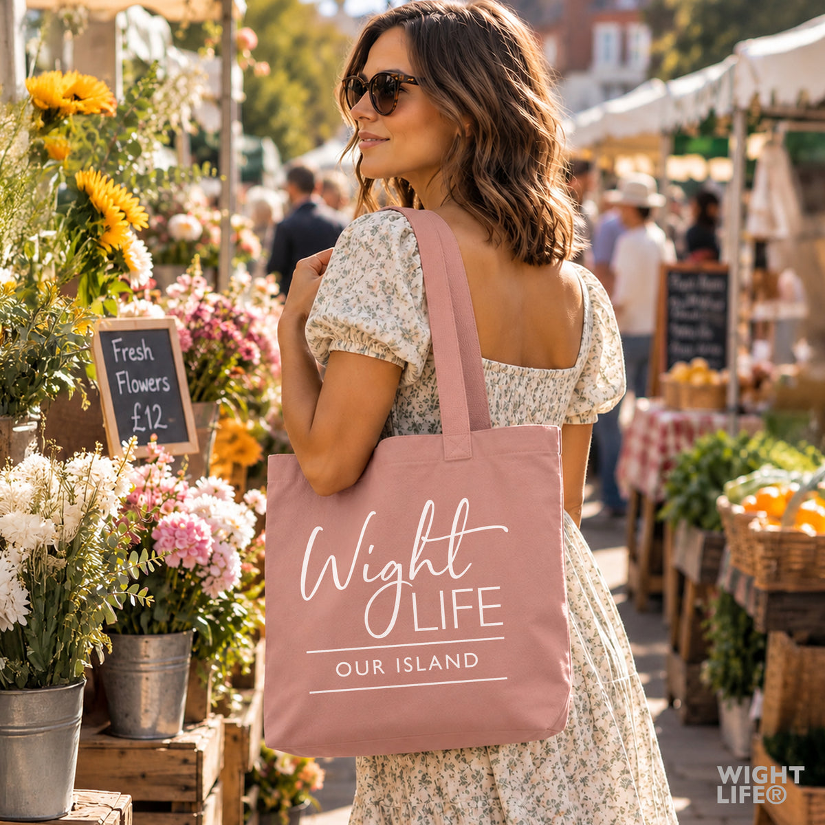 Wight Life Our Island Heavyweight Canvas Tote Shopping Bag