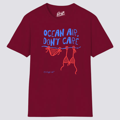 Wight Life T-Shirt - Ocean Air Don't Care - Unisex Isle of Wight Tee