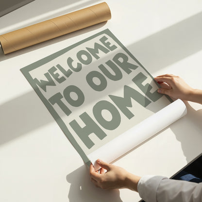 Weirdos Welcome Funny Wall Art Print – Quirky Welcome Home Poster