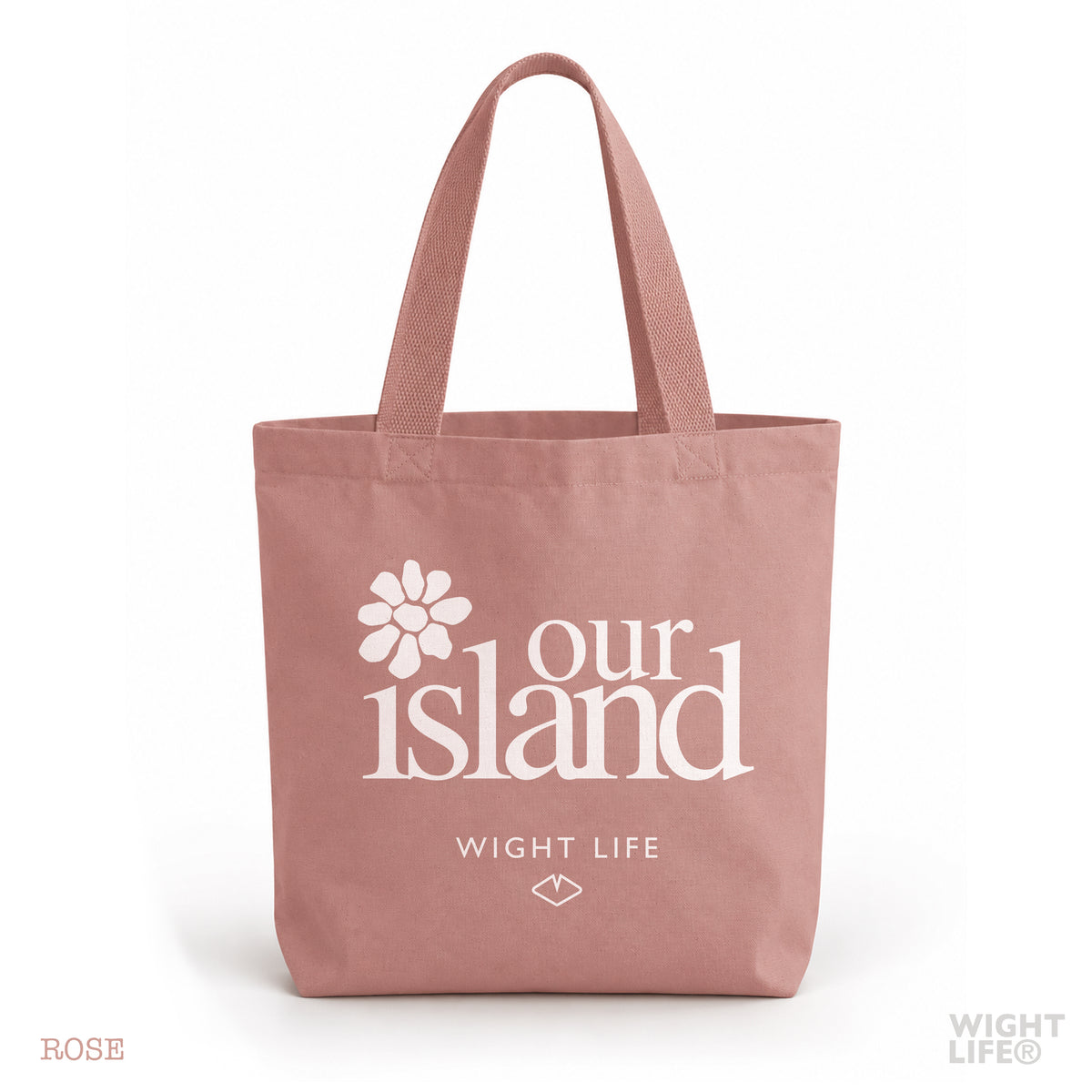 Our Island Heavyweight Canvas Tote Bag | Our Island Flower | Wight Life®