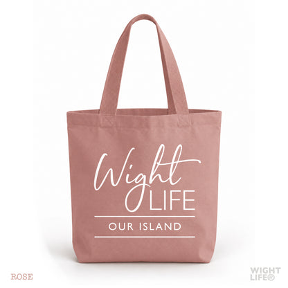 Wight Life Our Island Heavyweight Canvas Tote Shopping Bag