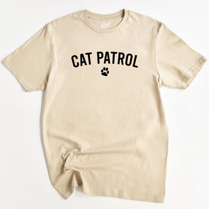 Cat Patrol Cat T-Shirt - Funny Slogan T-Shirt - Cat Lover