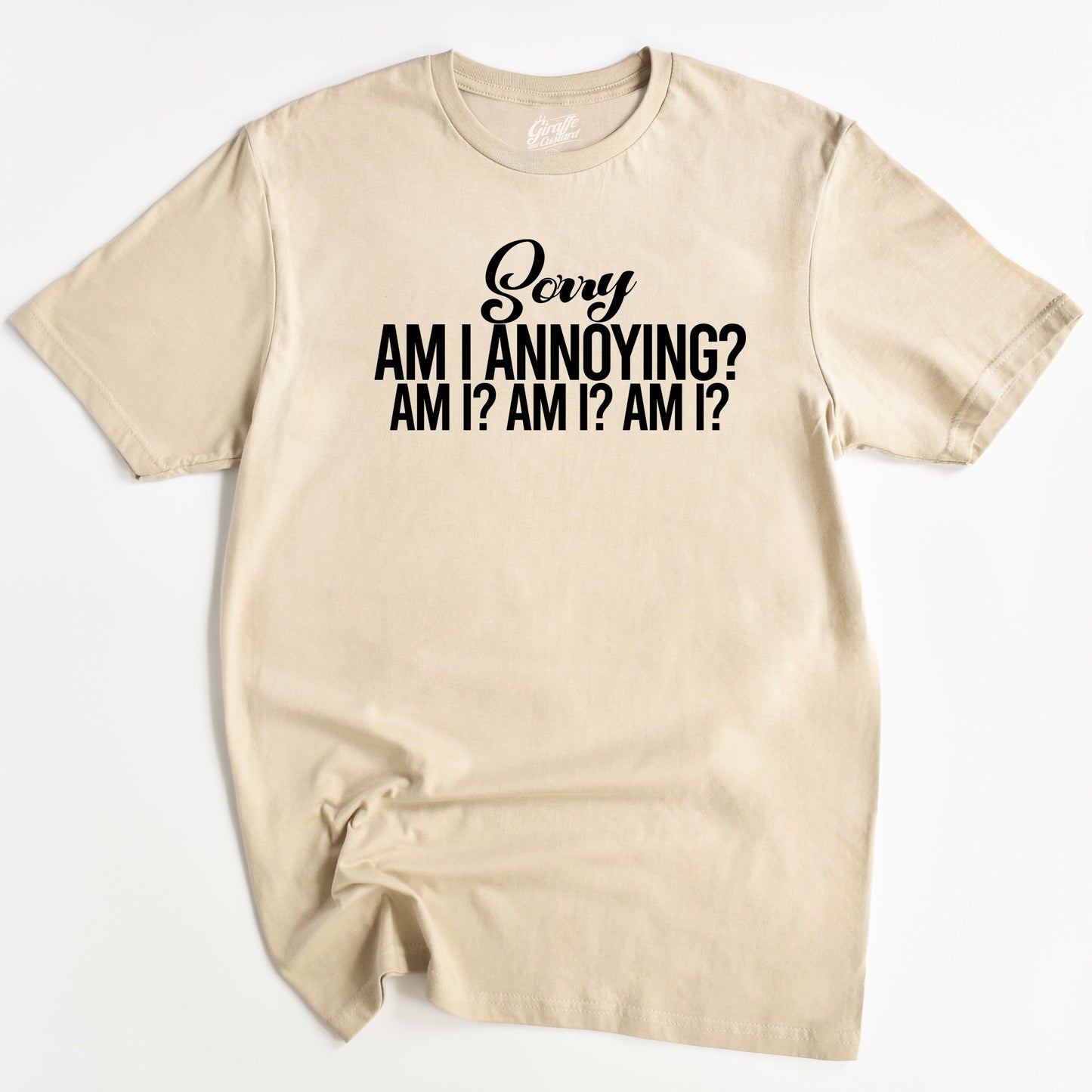Annoying Person T-Shirt - Funny Slogan T-Shirt - Am I Annoying?