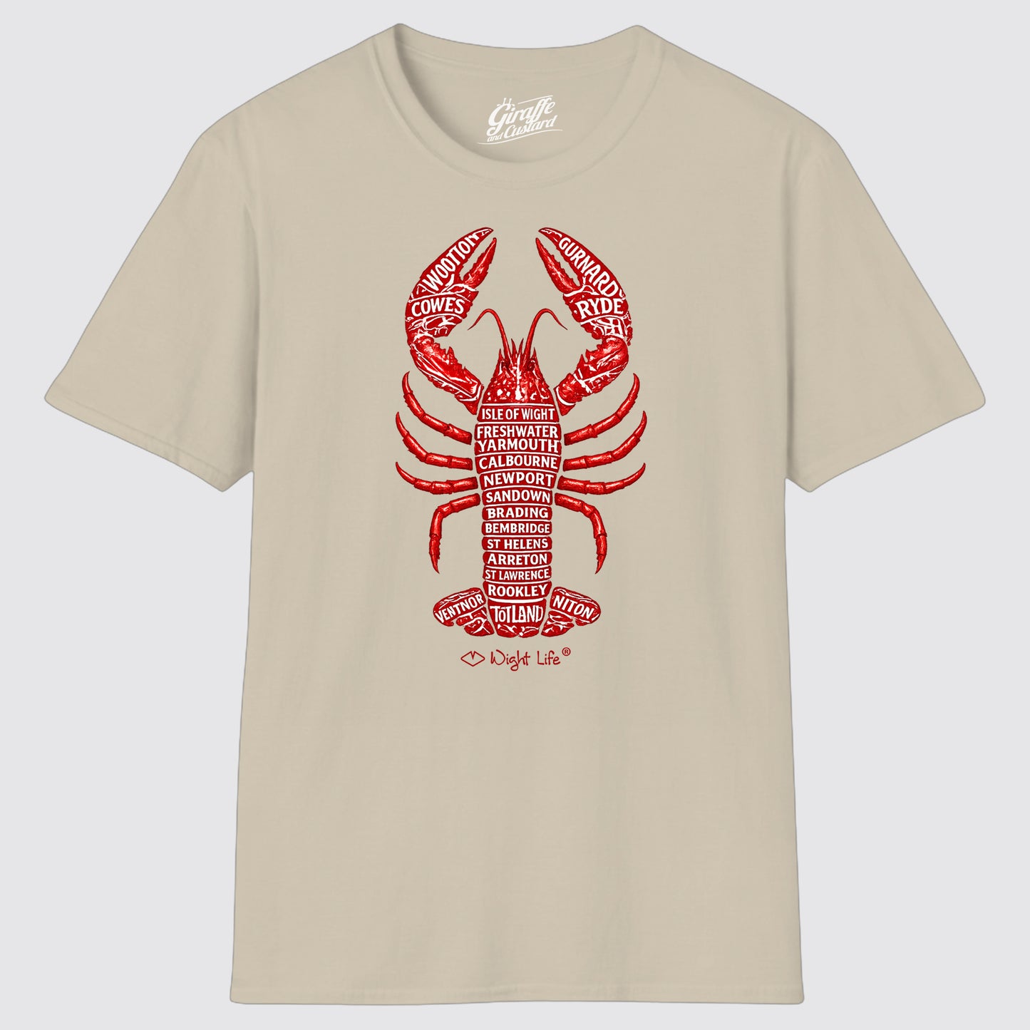 Wight Life T-Shirt - Island Lobster - Unisex Isle of Wight Tee