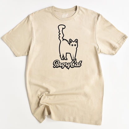 Angry Cat T-Shirt - Funny Slogan T-Shirt - Cat Lover