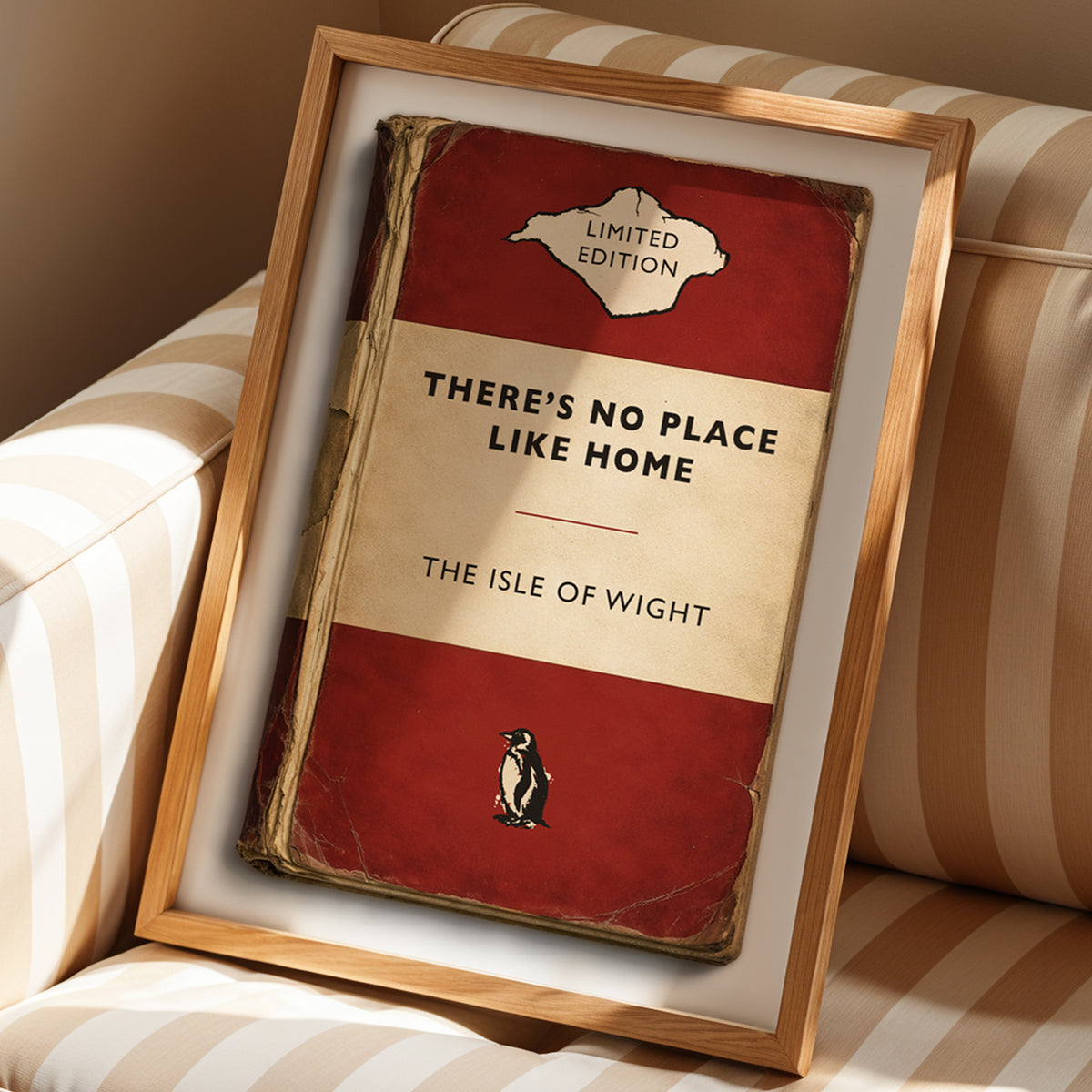 Vintage Paperback Book Cover Style Print - Isle of Wight - No Place Like Home