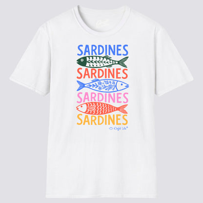 Wight Life T-Shirt - Coloured Sardines - Unisex Isle of Wight Tee